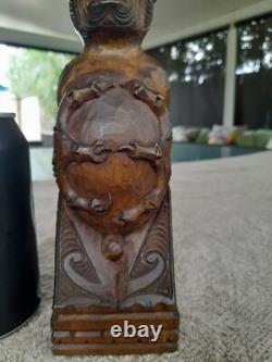 Maori Tekoteko Tiki New Zealand Vintage