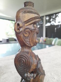Maori Tekoteko Tiki New Zealand Vintage