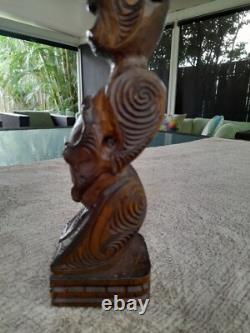 Maori Tekoteko Tiki New Zealand Vintage