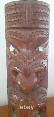 Maori Tekoteko Tiki Wall Hanging Vintage New Zealand