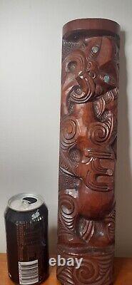 Maori Tki Wall Hanging Tekoteko Vintage New Zealand