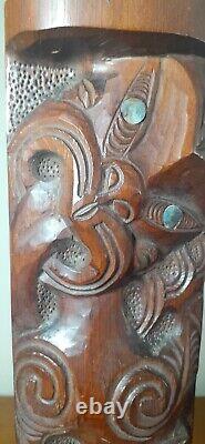 Maori Tki Wall Hanging Tekoteko Vintage New Zealand