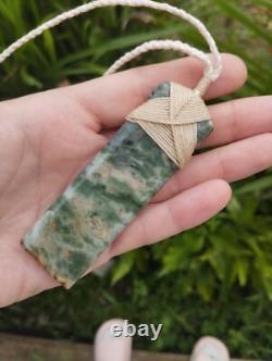 Maori Toki/Adze Pendant Jade Nephrite Green Stone Necklace New Zealand Pounamu