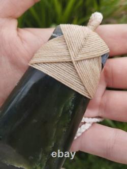 Maori Toki/Adze Pendant Jade Nephrite Green Stone Necklace New Zealand Pounamu