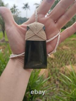 Maori Toki/Adze Pendant Jade Nephrite Green Stone Necklace New Zealand Pounamu
