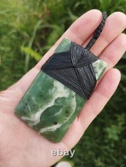 Maori Toki/Adze Pendant Jade Nephrite Green Stone Necklace New Zealand Pounamu