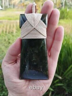 Maori Toki/Adze Pendant Jade Nephrite Green Stone Necklace New Zealand Pounamu