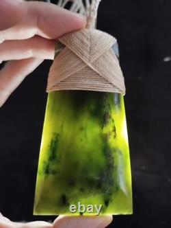 Maori Toki/Adze Pendant Jade Nephrite Green Stone Necklace New Zealand Pounamu