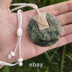 Maori Toki Koru Pendant Jade Nephrite Green Stone Necklace New Zealand Pounamu
