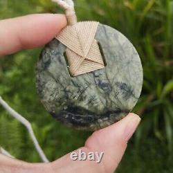 Maori Toki Koru Pendant Jade Nephrite Green Stone Necklace New Zealand Pounamu