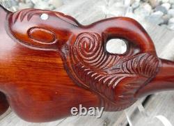 Maori Tribal Ceremonial Wahaika War Club Wood New Zealand Replica