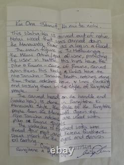 Maori Wahaika War Club New Zealand