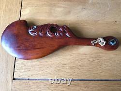 Maori Wahaika Wooden Ceremonial Weapon Hand Carvings N Zealand