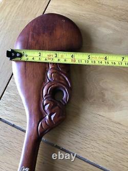 Maori Wahaika Wooden Ceremonial Weapon Hand Carvings N Zealand