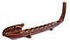 Maori War Canoe Waka Taua with Paua Shell Inserts Hand Carved New Zealand Boat