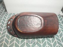 Maori wood-carved canoe bailer from New Zealand
