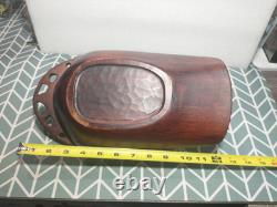 Maori wood-carved canoe bailer from New Zealand