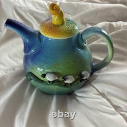 Marion Mewburn Whimsical Sheep Teapot With Gallery Letter Postcard New Zealand