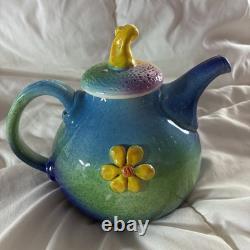 Marion Mewburn Whimsical Sheep Teapot With Gallery Letter Postcard New Zealand