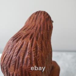 Mark Dimock Wood Kiwi Bird New Zealand Totara Vintage Wood Sculpture Figurine