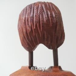 Mark Dimock Wood Kiwi Bird New Zealand Totara Vintage Wood Sculpture Figurine