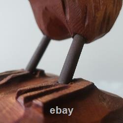 Mark Dimock Wood Kiwi Bird New Zealand Totara Vintage Wood Sculpture Figurine