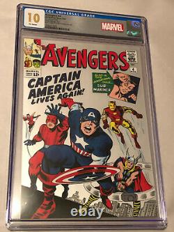 Marvel Avengers #4 (2019) 1oz Pure Silver Foil Scottsdale Mint Replica CGC 10