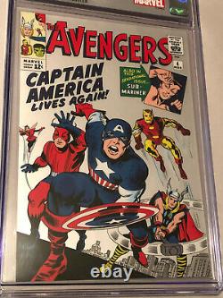 Marvel Avengers #4 (2019) 1oz Pure Silver Foil Scottsdale Mint Replica CGC 10