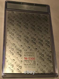 Marvel Avengers #4 (2019) 1oz Pure Silver Foil Scottsdale Mint Replica CGC 10