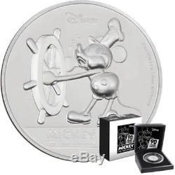 Mickey Mouse 90th Anniversary 2018 Niue 2oz high relief proof silver coin