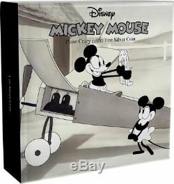Mickey Through the Ages Plane Crazy 1oz Proof Silver Coin