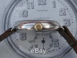 Military Trench watch WW1 era inscribed to a New Zealand Solider VGC silver 15 j