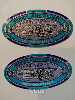 Mining Sticker, Super Rare Set Of Joy & Moody Creek Colliery. New Zealand