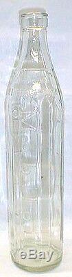 Mobiloil Embossed Imperial Quart Glass Oil Bottle