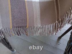 Mosgiel New Zealand Wool Reversible Travel Rug Camp Blanket 52 X 66