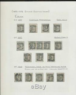 NEW ZEALAND 1873/93 Sidefaces +Adverts Cancelled M&U Collection(800+)GM22