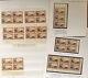 NEW ZEALAND 1942 3/- MT EGMONT SG 590c COLLECTION OF VARIETIES AND PLATE BLOCKS