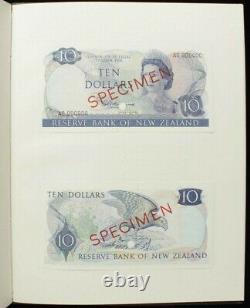 NEW ZEALAND 1967 Reserve Bank of New Zealand book with SPECIMENS. Very rare SET