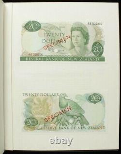 NEW ZEALAND 1967 Reserve Bank of New Zealand book with SPECIMENS. Very rare SET