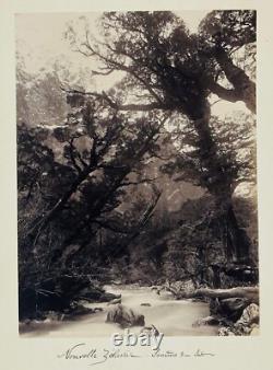 NEW ZEALAND Album of 17 Albumen Studio Photographs of New Zealand. Ca. 1880s