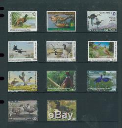 NEW ZEALAND DUCK STAMP COLLECTION From Year 1993 to 2004 MINT, NH BBB