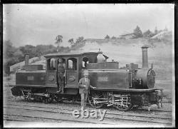 NEW ZEALAND RAILWAY Marked LION Push-Key PANCAKE RAILROAD PADLOCK Circa 1890