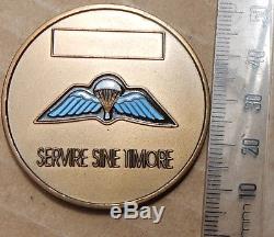 NEW ZEALAND S. A. S. Special Air Service Regiment SUPPORT Squadron Challenge Coin