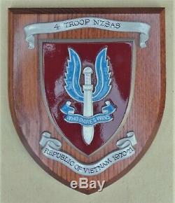 NEW ZEALAND Special Air Service 4 Troop VIETNAM WAR 1970-1971 Unit Member PLAQUE