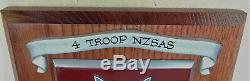 NEW ZEALAND Special Air Service 4 Troop VIETNAM WAR 1970-1971 Unit Member PLAQUE