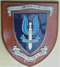 NEW ZEALAND Special Air Service B Squadron AMPHIBOUS Warfare Unit Member PLAQUE