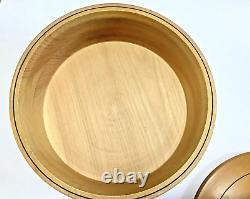NZ KAURI Very Large Lidded Bowl 11.5 in Handcrafted Turned Bowl Art MUST SEE