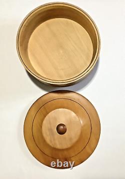 NZ KAURI Very Large Lidded Bowl 11.5 in Handcrafted Turned Bowl Art MUST SEE