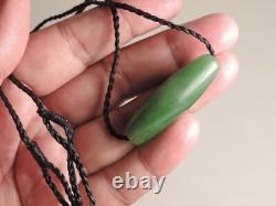 NZ MAORI Pounamu Greenstone Dean Hetherington Nephrite Green KAHURANGI Jade Bead