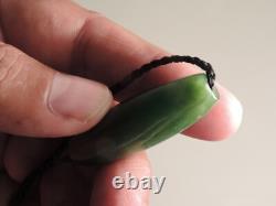 NZ MAORI Pounamu Greenstone Dean Hetherington Nephrite Green KAHURANGI Jade Bead